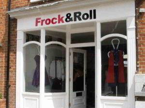 outside view Frock and Roll Shop Reading